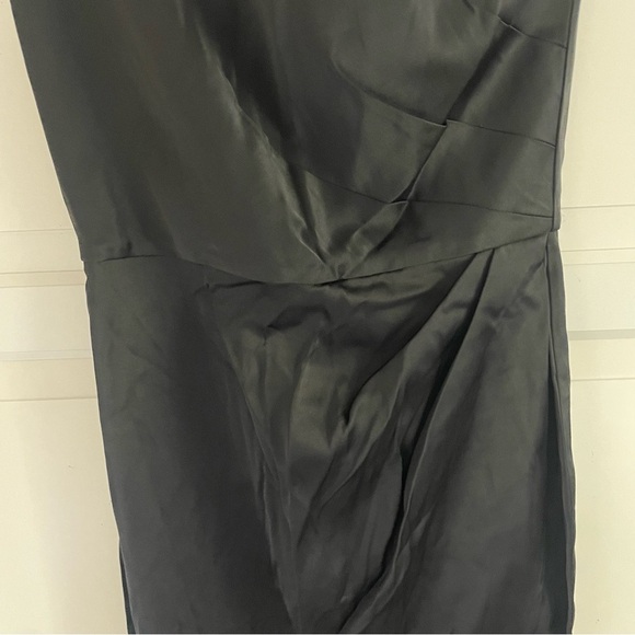New! Nookie Virtue Black Satin One Shoulder Long Gown Maxi Dress 37680 - Picture 6 of 12